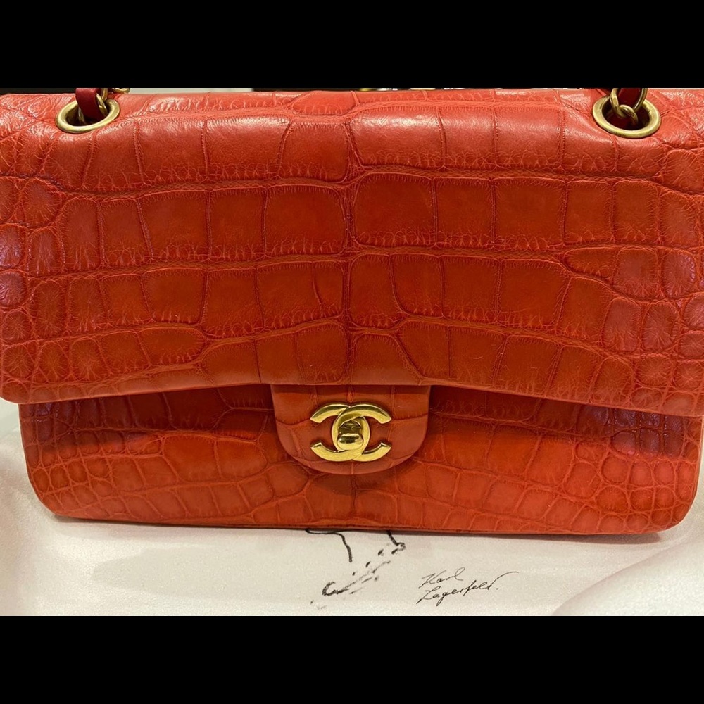 Chanel Crocodile Classic medium bag with GHW - Picture 2 of 15